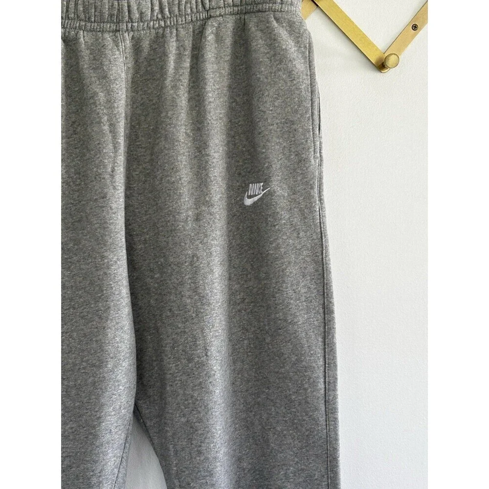Men's Nike Club Fleece Jogger Sweatpants Size 3XL Tall Grey Pants Comfort Gym *